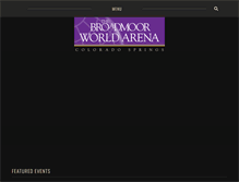 Tablet Screenshot of broadmoorworldarena.com